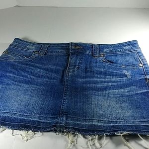 Lei Denim Mini Skirt.